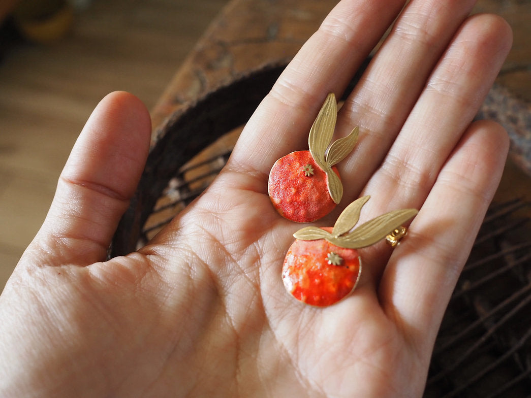 Pendientes mandarina