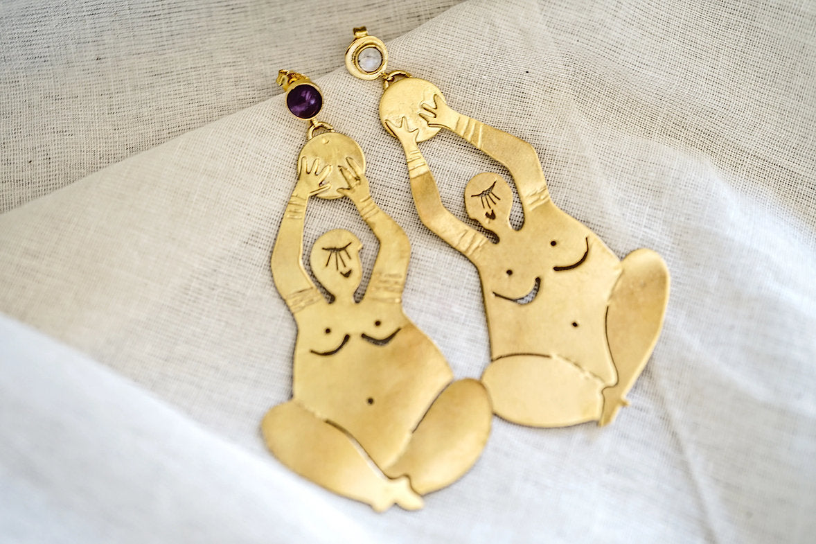 Pendientes yogui Om