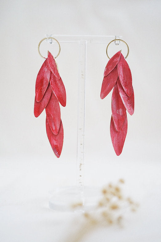 Pendientes hojas de olivo personalizado