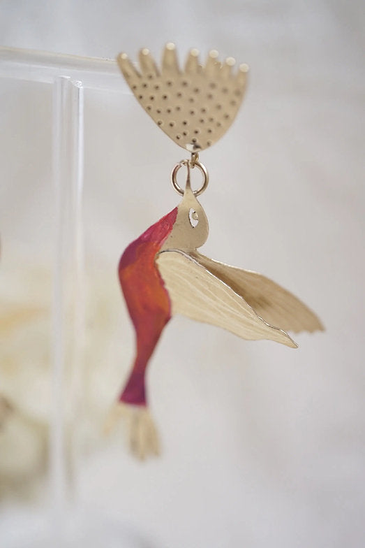 Pendientes Colibrí colgantes