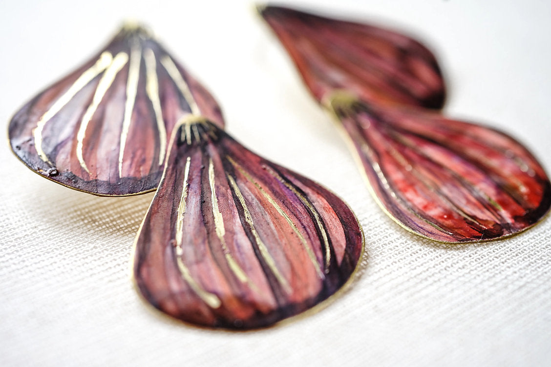 Pendientes higos dobles