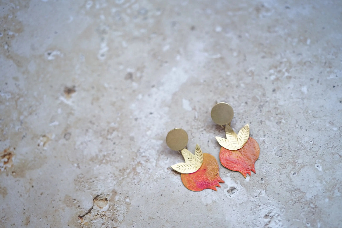 Pendientes granadas pequeñas