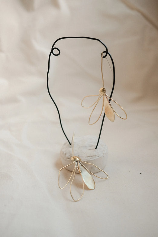 Pendientes flores de invierno