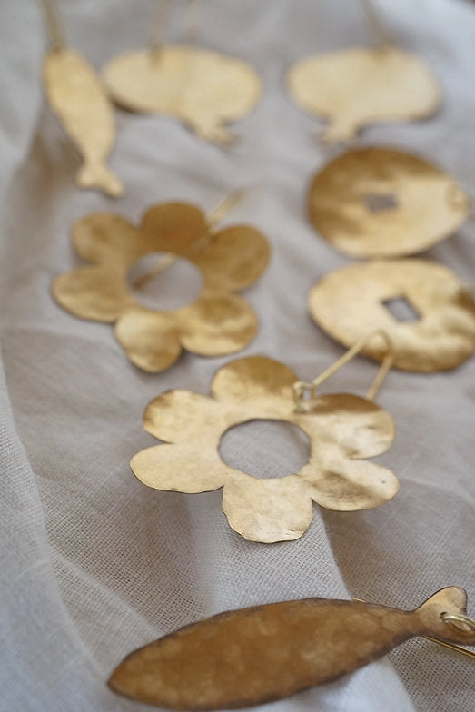 pendientes flor