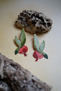 Pendientes granadas y hoja