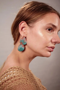Pendientes higos dobles