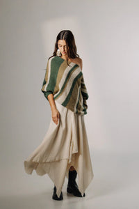 SWEATER ASIMETRICO RAYADO